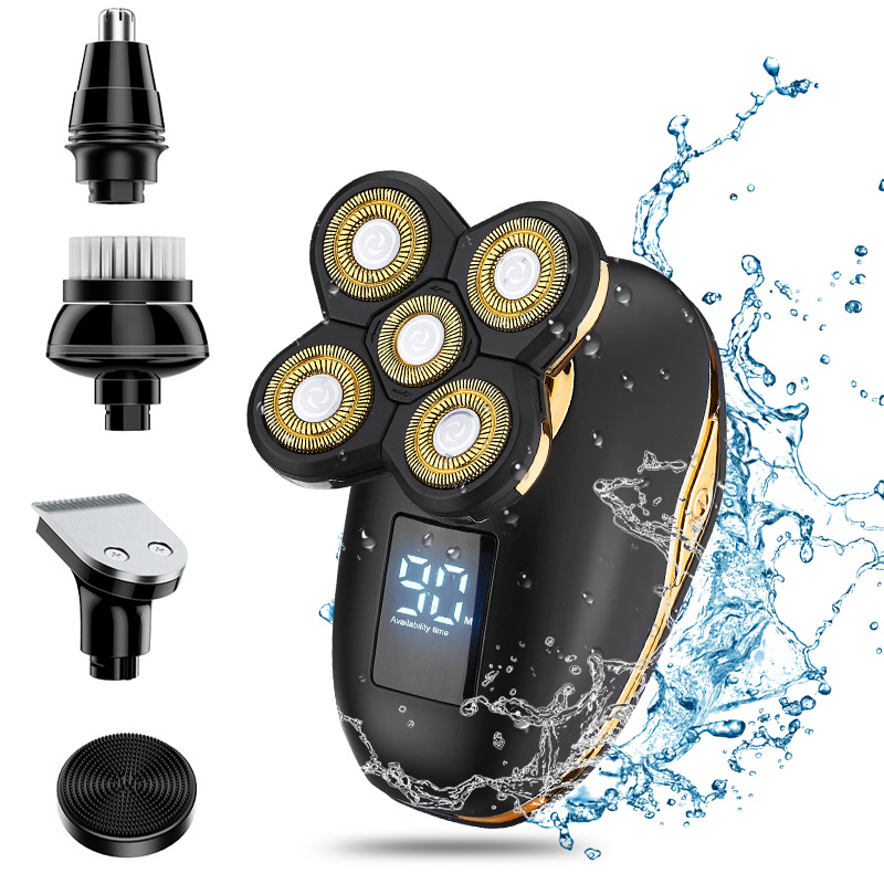 Suttik HT986 5 In 1 Shaver Blade Electric Whole Family Beard Shaver For Men Professional Face Razor
