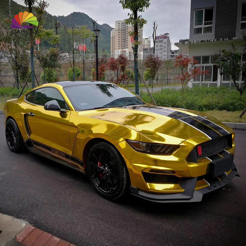 1.52x18M Strong Stretch Durability 3 Years Glossy Metallic Chrome Mirror Car Sticker Wrap Vinyl Film