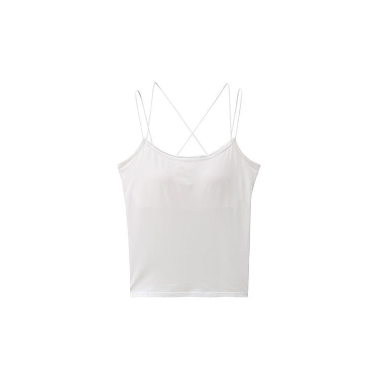 Summer Thin Strap Vest Wrapped Chest Sexy Backless Slim Camisole Top Women's Tank Tops