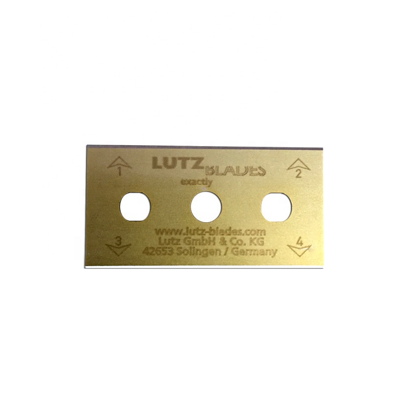 German Lutz three-hole blade for cutting film and tape