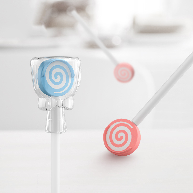 Cute Lollipop style safe TRP PP baby Tongue Scraper cleaner