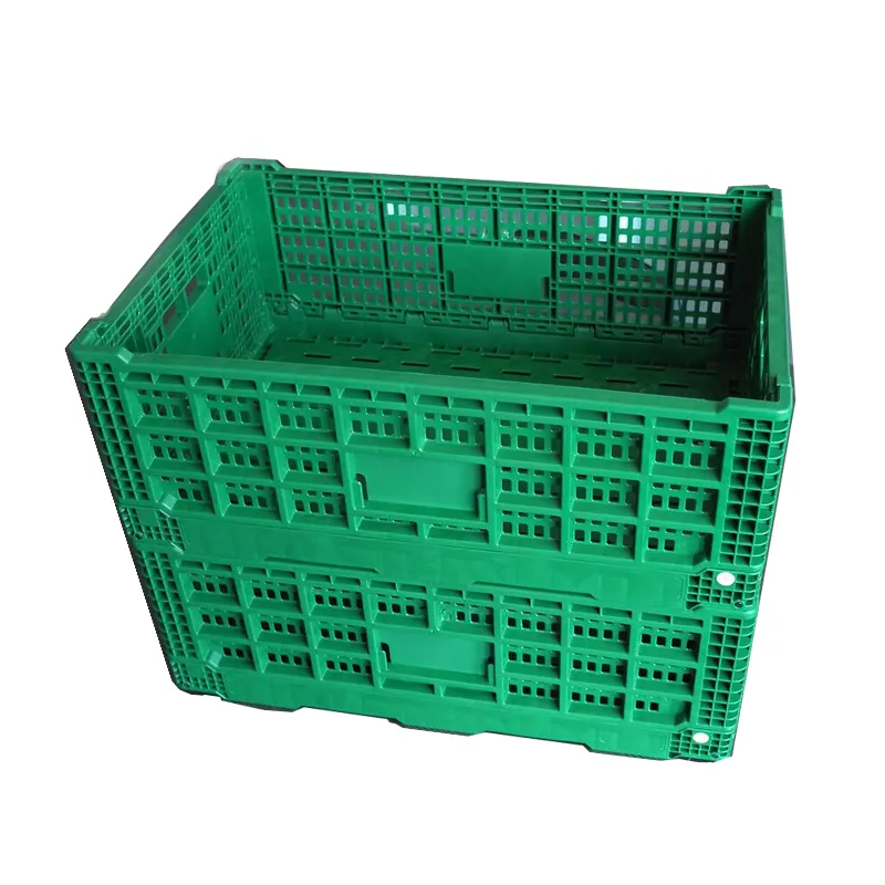 2019 New design big size Plastic Crates foldable and stackable