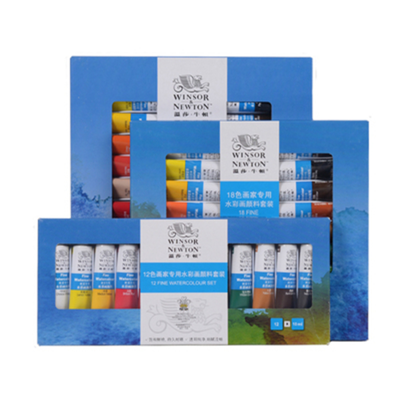 Winsor & Newton 12/18/24 цветов 10 мл Профессиональный набор акварельных красок с алюминиевой трубкой
