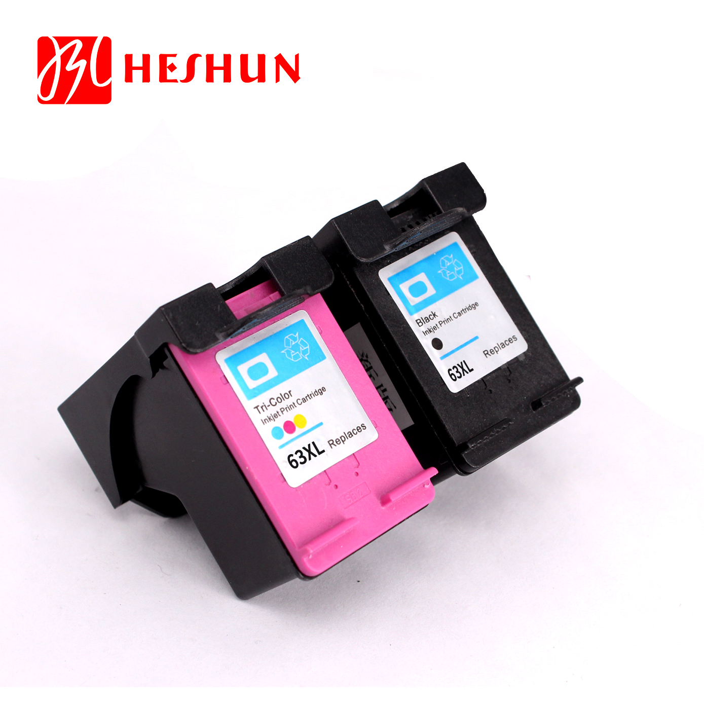 HESHUN 63 63XL переработанный чернильный картридж совместимый для HP63 для HP63xl для струйного принтера HP Deskjet 2131 2130 3630 4520 принтер