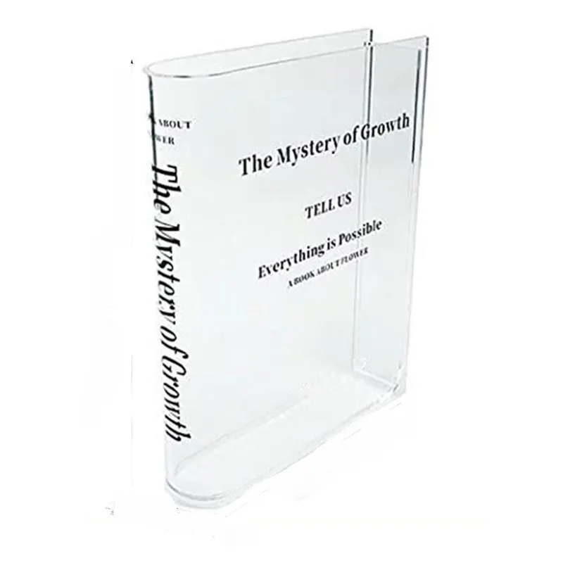 hot selling mothers day gift 2023 Wholesale Modern Wedding home Decoration Transparent clear Acrylic Book shape Vase for flowers