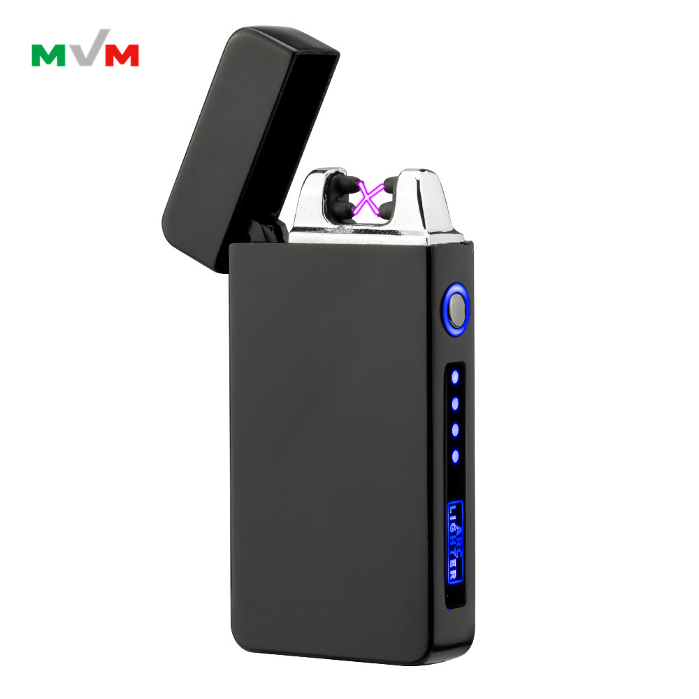 MLT227 MVM двойная дуговая USB перезаряжаемая Зажигалка беспламенная электрическая зажигалка для курения