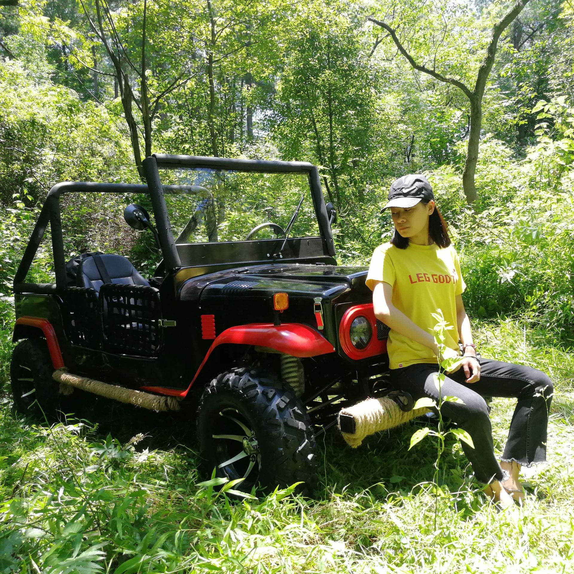 Cheap 4 Seats Electric UTV Transmission Off Road Army UTV