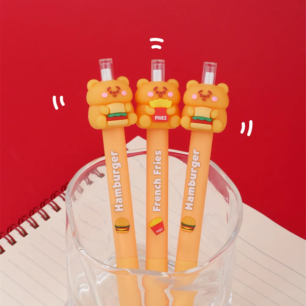 Foodie Bear Pencil Lovely Appearance Can't Finish Writing Pencil With Smooth Writing For Kids Gift