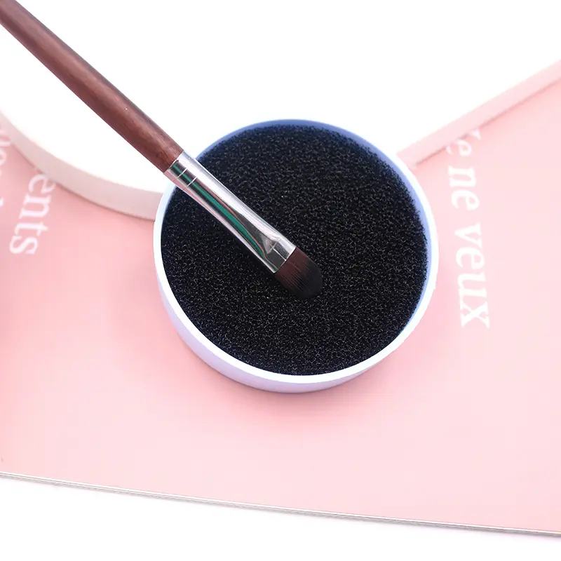 Round Shape Private Label Makeup Brush Cleaner Made By High Quality Silicone