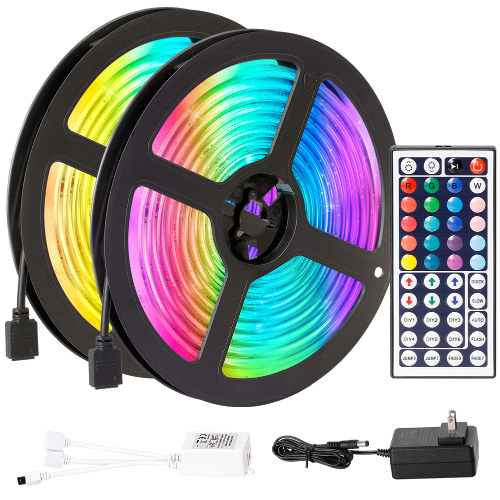 5050 SMD IP65 30LED/M 44key RGB умная Светодиодная лента с 3а адаптером питания переменного тока, европейская вилка