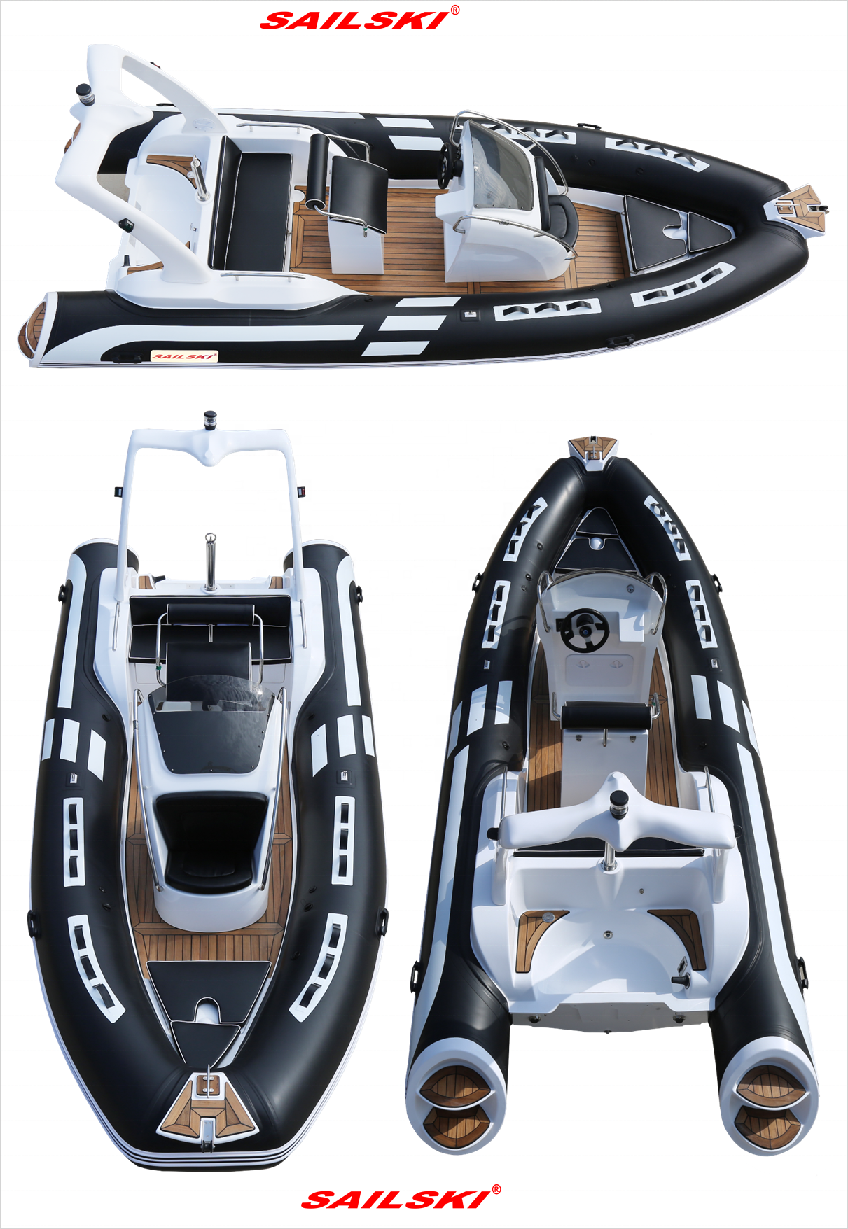 Sailski жесткие надувные лодки ce (2,3 м до 7,6 м Диапазон)