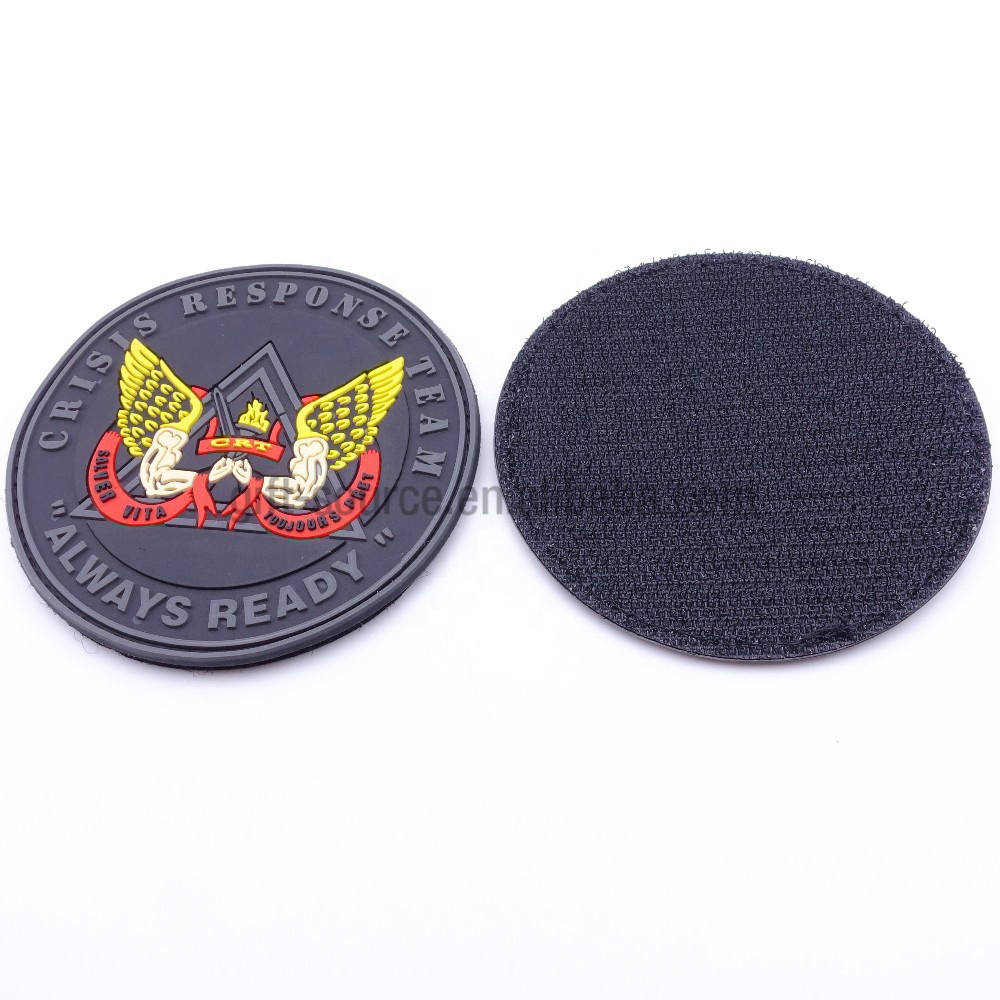 Custom Logo 3D Embossed PVC Rubber Badge Silicone Patch