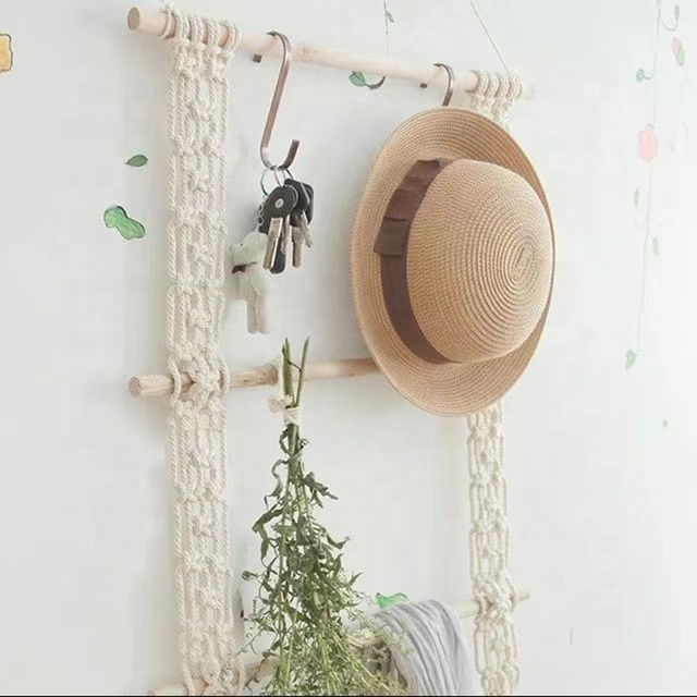 Wall hanging clothes rack Hat Storage Hanger Wooden Display Rack for Hats Display