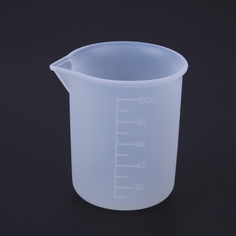Handmade Craft tools 100ml silicone measuring cup for epoxy resin