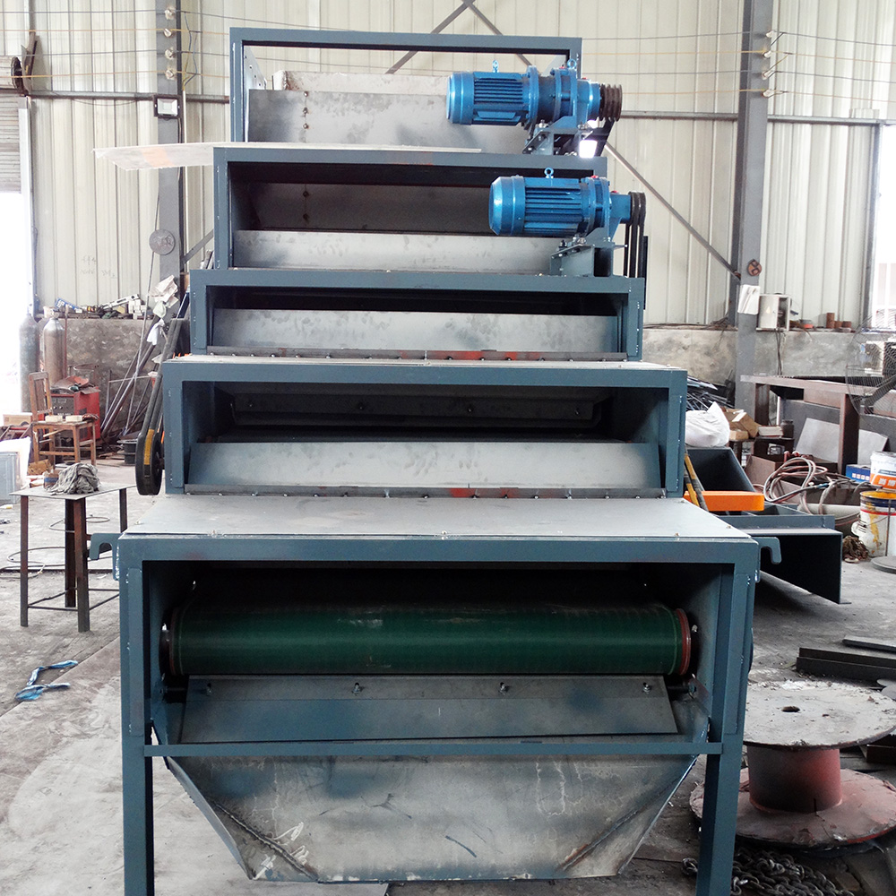 6000-10000GS three roller strong iron sheet magnetic separator for kaolin