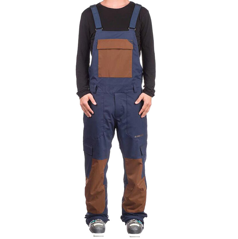 Bib pants 100% polyester bib cargo pant workers overall uniforms Snowboard Pants with dual adjustable braces