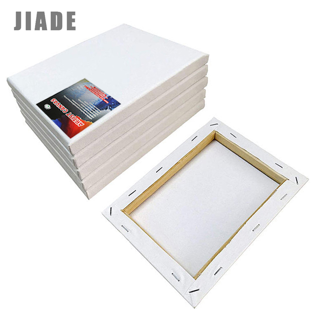Деревянная рама JIADE, художественный холст без рисунка на заказ, 280 г, 100% чистый хлопок, художественные холсты для рисования, оптовая продажа 16x20