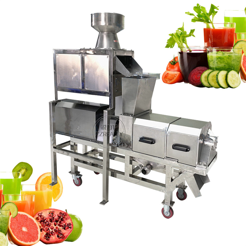 Single Spiral Fruit and Vegetables Crusher Filter Pressing Juicer Extractor Potato Carrot Juice Crushing Making Machine