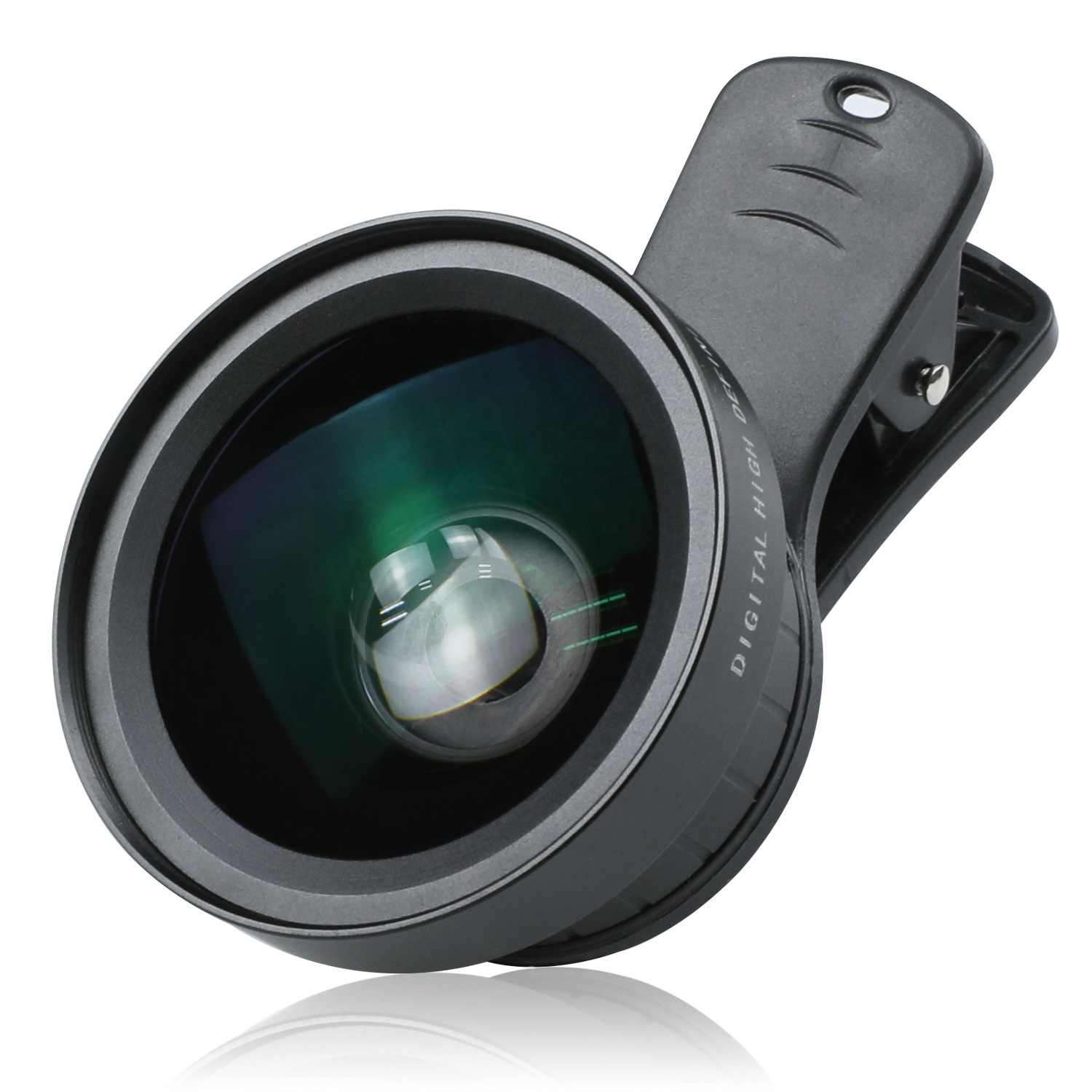 Multi Layer Coated Optical Lens Set 37MM Clip Mount 0.45X Wide Angle Macro Lens for Mobile Phone Smart Photography Accessories