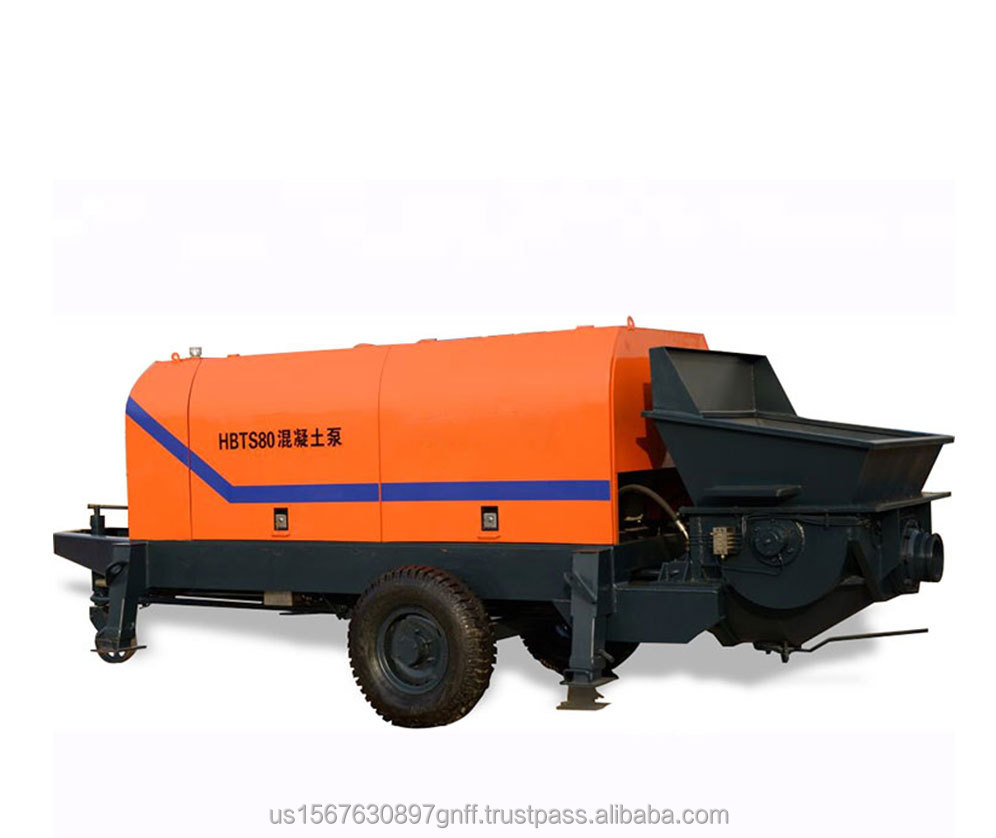 Diesel engine traction concrete pump 40m3 h concrete pump for sale