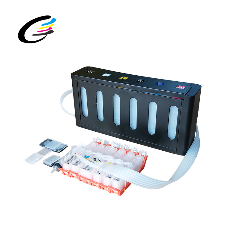 Fcolor СНПЧ 6 цветов Непрерывная система подачи чернил для Canon PIXMA MG6380 MG7180 MG8780