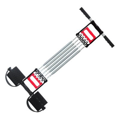 3 in 1 Exerciser - Spring Chest Expander, Hand Grip Strengthener, Pedal Pull Rope Band - Fitness Equipment with 5 Metal Spring