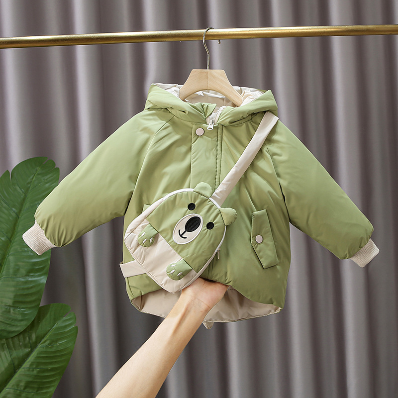Kids fashion coat Winter new Korean baby cotton coat thick warm padding jacket long-sleeved top