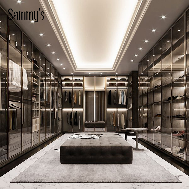 Sammys, алюминиевая стеклянная дверь, современный гардероб, гардеробная, вилла, мебель для спальни