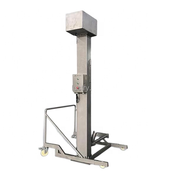 Column lifter Elevator food lifter loader Meat Bucket Lifter for meat processing