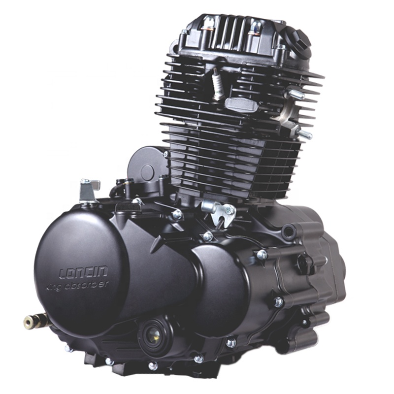 Высококачественный мотоциклетный двигатель CQJB CBP180/200/250CC с воздушным охлаждением, черный двигатель мотоцикла в сборе
