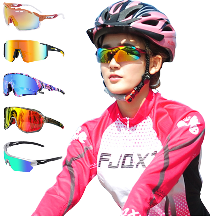 2021 New Custom Logo Outdoor Windproof Eyewear Cycling Glasses Sports Sunglasses Cycling Sunglasses Sports Glasses