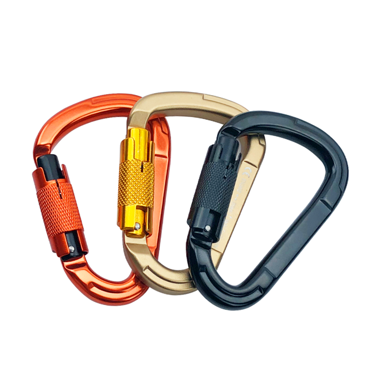 2024 New Product High Quality 25KN Customized Logo Aluminum Climbing Carabiner
