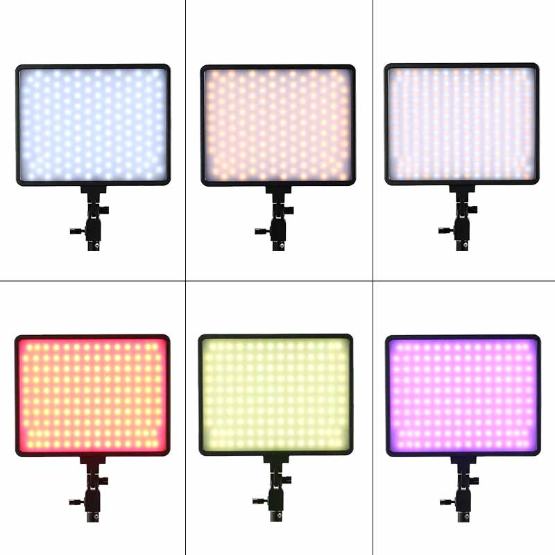 Sutefoto FL45RGB 420pcs Led 2800K-10000K Dimmable Video Light for Studio Photo Shooting Photograph  RGB panel light