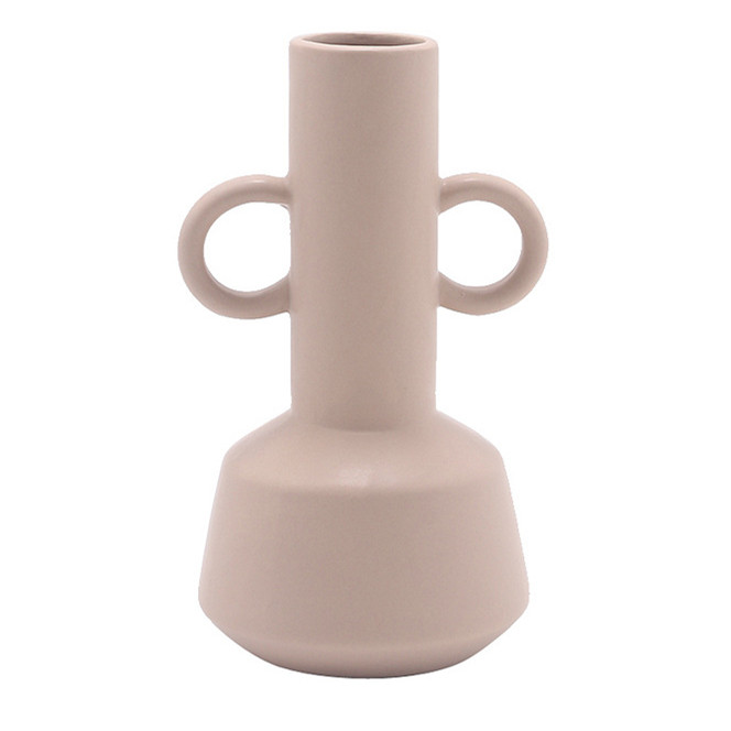 Housewarming gifts for home decoration simple and modern dried flowers ceramic vases handicraft ornaments