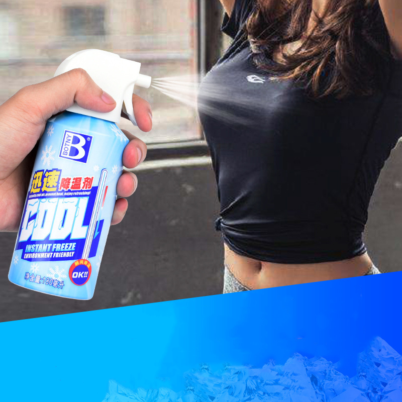 Oem Eco Friendly Auto Products Cooling Spray Summer Car Cooling Environmental Instantly Freeze Spray