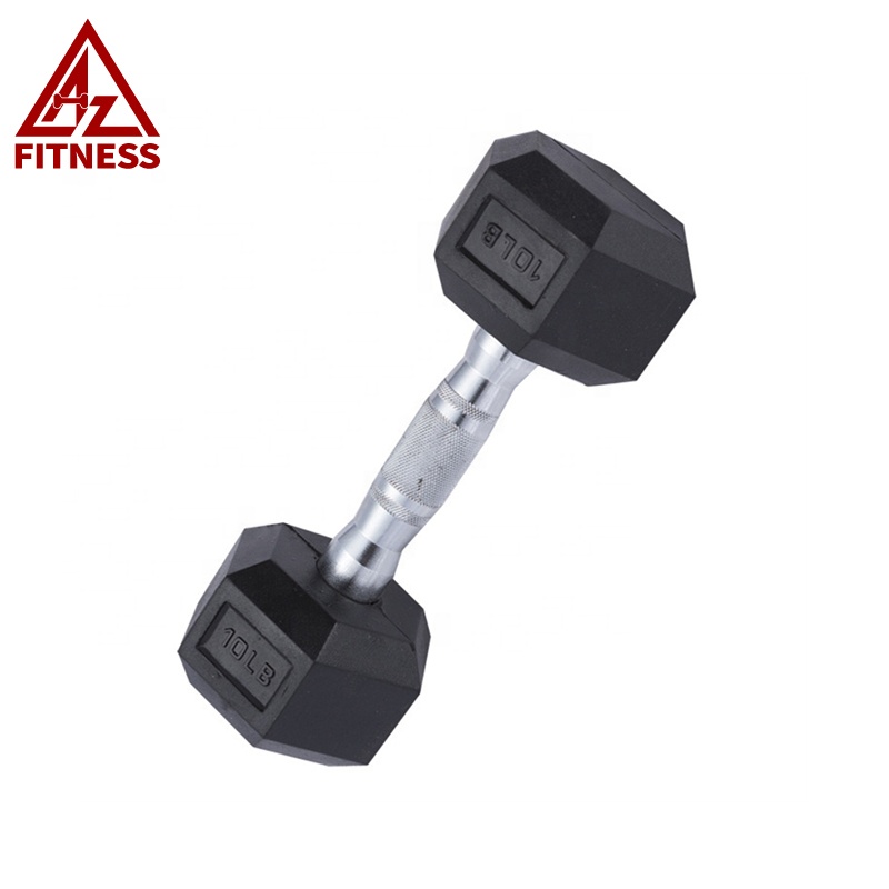 5 kg 20kg Hot Quality Design Fitness Gym Home Buy Cheap Workout Custom Logo Black Set Steel Rubber Coated Hexagonal Hex Dumbbell