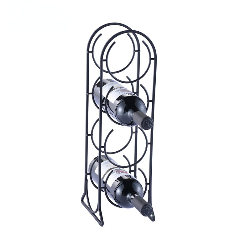 Factory direct supply wine rack simple iron wine rack ornaments red wine display rack ornaments home accessories