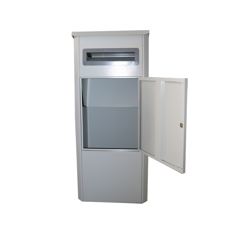Custom Waterproof Apartment Building Freestanding Standing Locking Post Residential White Letter Box Mailbox