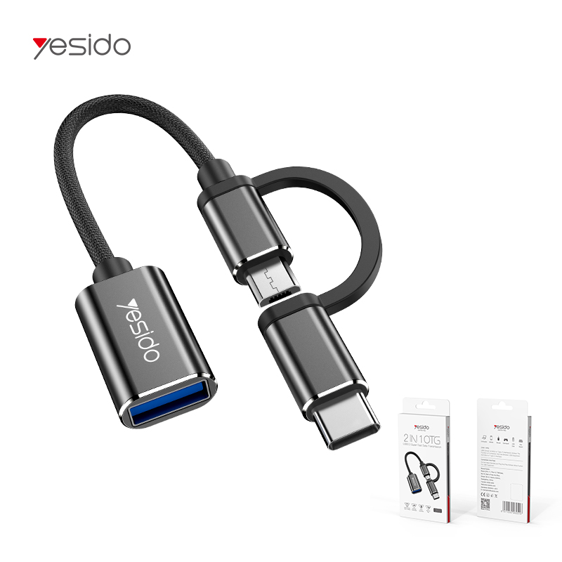 Yesido 2 в 1 Micro Type C USB Otg адаптер кабель Type-C к Usb 3,0 адаптер OTG Micro к Usb 3,0 OTG кабель для мобильного телефона