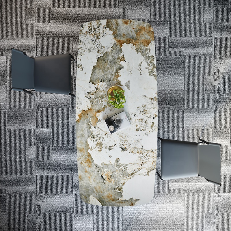 Sintered Slab Table From Sintered Stone dining table 6 Feet by 3 Feet Marble Table In Stock Modern Dining Set Dining Room Set