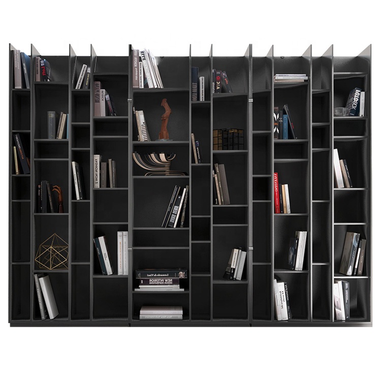 Designer Black Bookcase для Library, Living Room, Library
