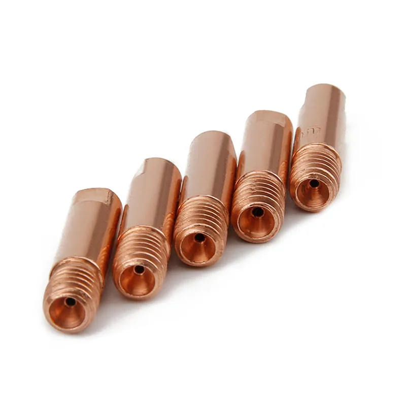 high quality copper welding contact tip consumables 15AK welding torch tips