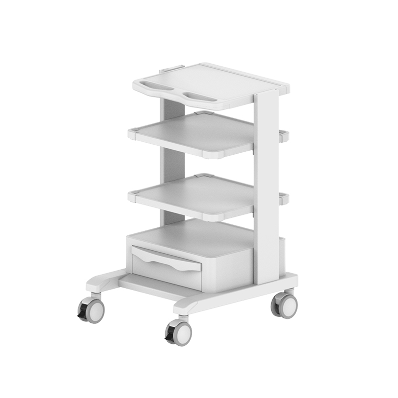Medical equipment trolley Medical aluminum alloy Endoscope Trolley with 4 casters