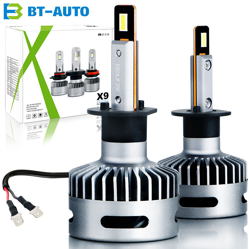 X9 H3 автомобильная светодиодная CAN-шина plug n play светодиодная Автомобильная галогенная Замена 12 в 24 автомобильная светодиодная лампа для фар