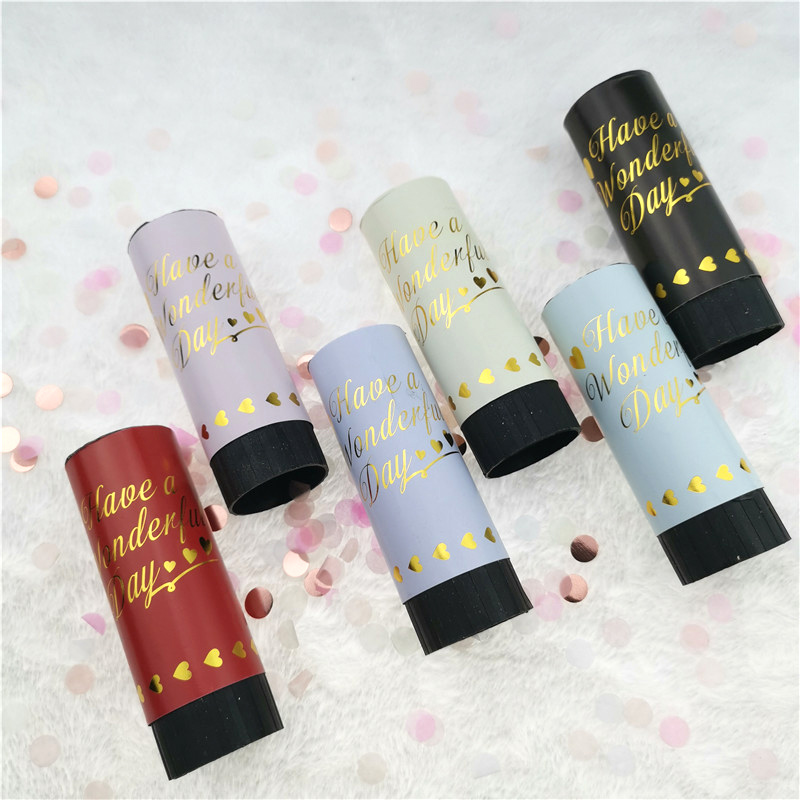 Metallic Gold Confetti Party Popper Cannons Handheld Fireworks Wedding Christmas Birthday New Year Celebration Confetti Popper