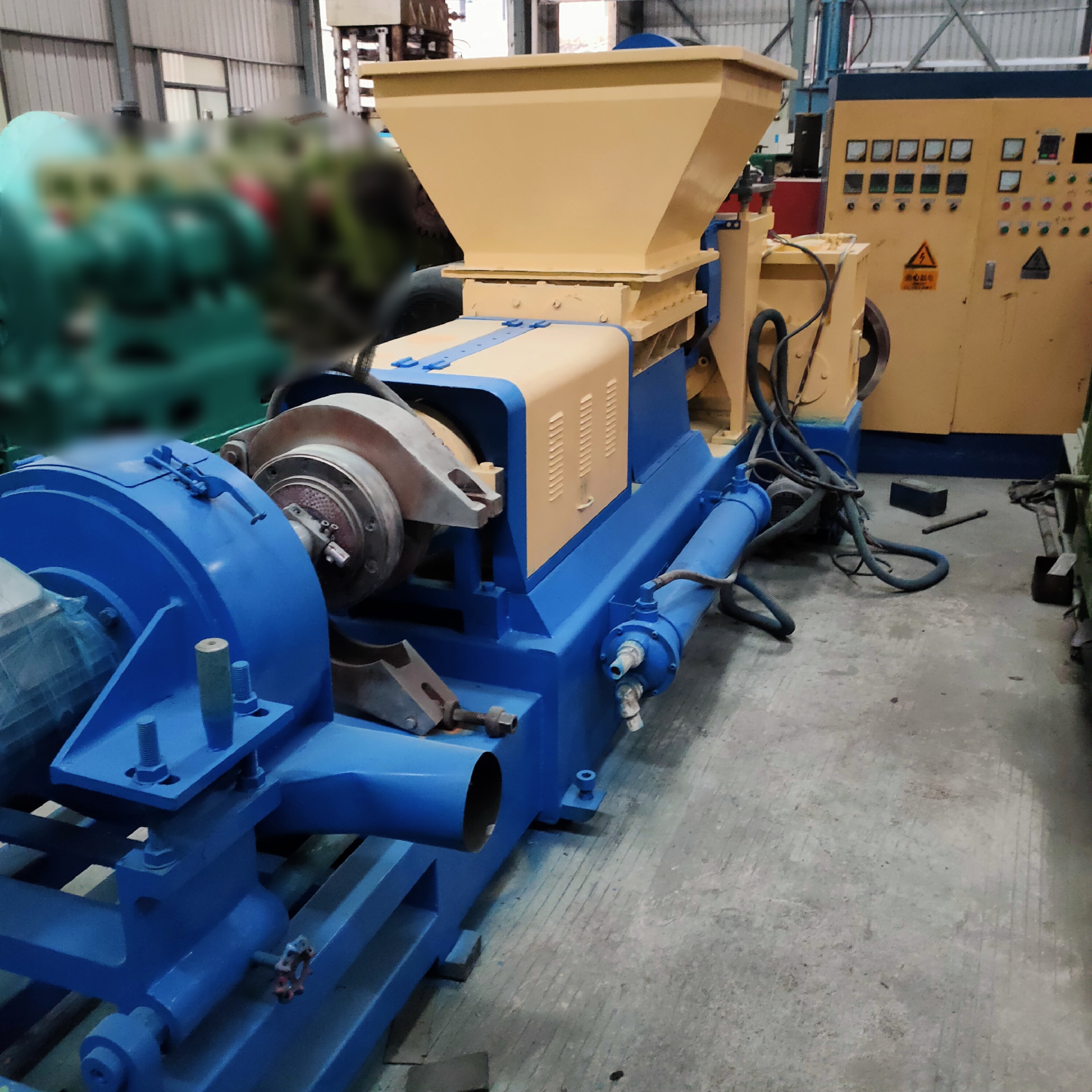 Rubber Extruder Machine Rubber Extrusion and Vulcanization Production Line Key Power Building Sales Weight Automatic Material