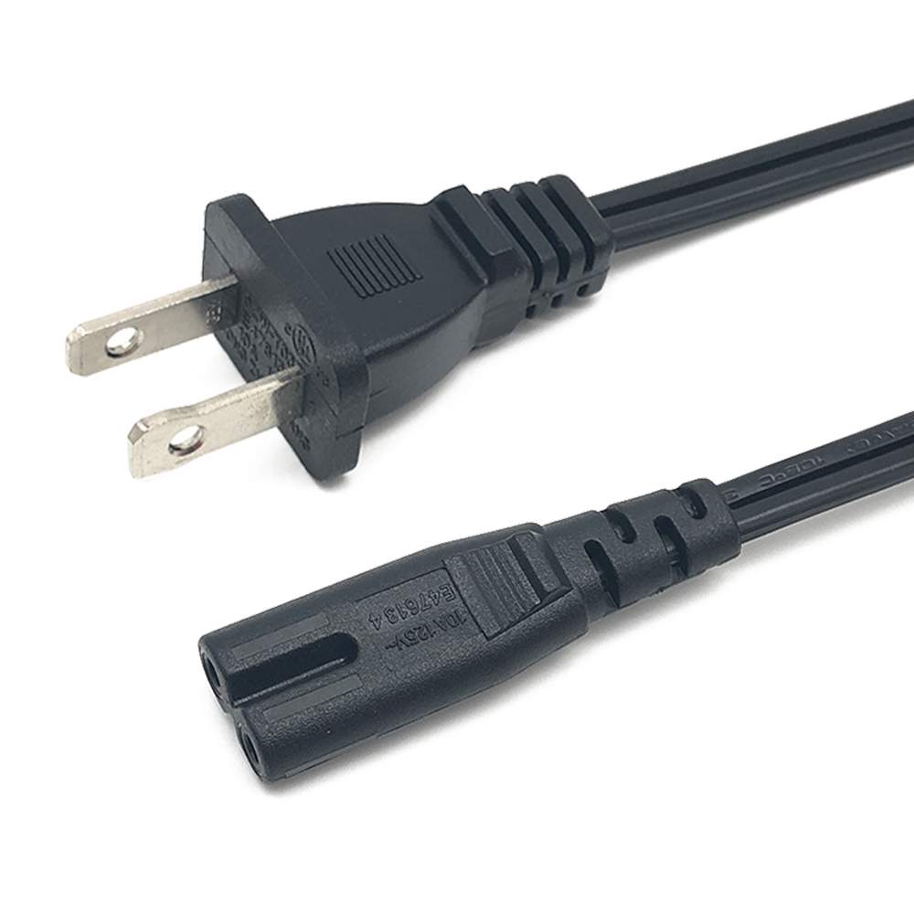 Прямая продажа с фабрики UL Listed 1,5 м 5ft US 2 Pin к C7 разъем SPT-2 18 AWG шнур питания
