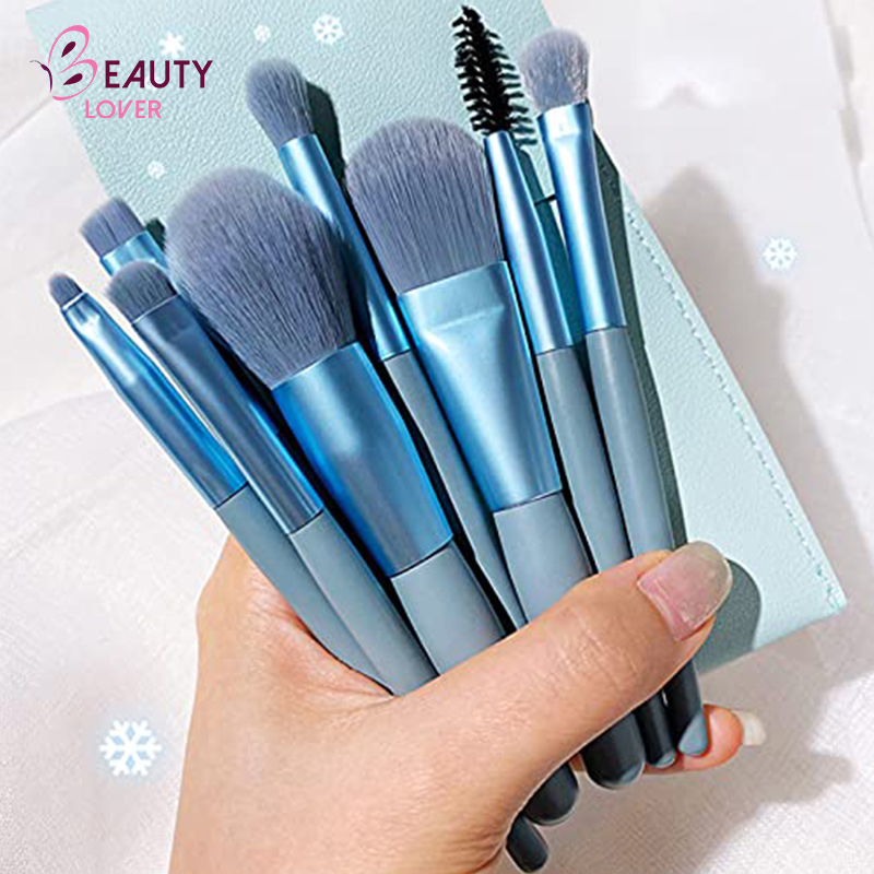 The Lowest Price Brush Package Wooden Handle 8 Pcs Mini-Macaron Makeup Makeup Brush