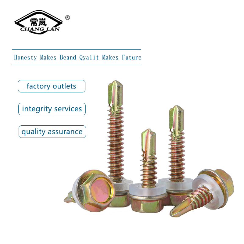 DIN7504 color zinc self drilling screw