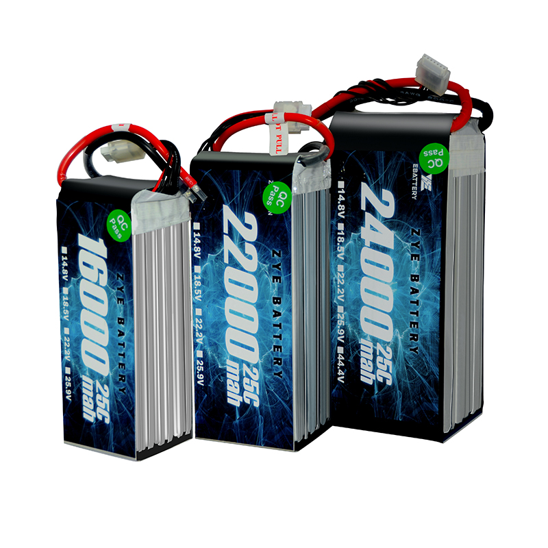 ZYE 16000mah 20000mah 22000mah литий-полимерная батарея 6s22.2v 25C упаковка для дрона